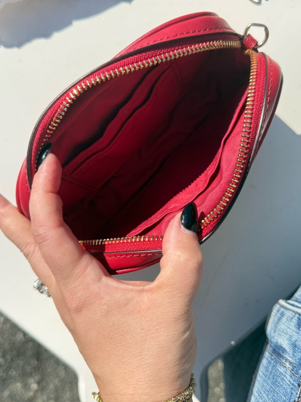 Coach Signature Canvas Crossbody Belt bag in Brown and Red - Picture 7 of 10
